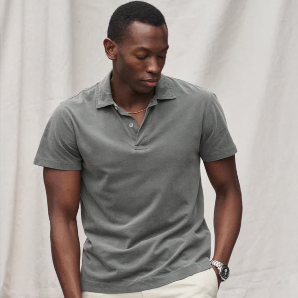 Buck Mason Sueded Cotton Polo